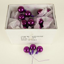 35MM GLASS BALL 72/BX PURPLE