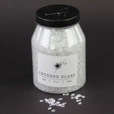 37 OZ.FINE CRUSHED GLASS WHT