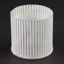 3"X3"NORAH VASE WHITE WASHED