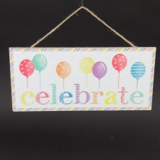 12.5"GLITTER CELEBRATE SIGN