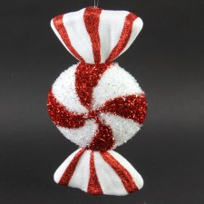11"X5.5"STRIPED CANDY ORN