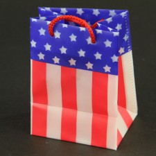3"X2.25"X4"FLAG GIFT BAG A4