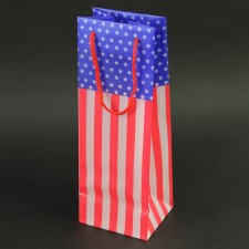 4.5"X13"FLAG WINE BAG A4