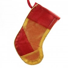 STOCKING RED/GOLD A4