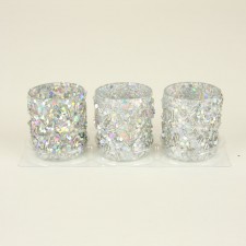 2"X2.4"BEADED T-LIGHT 3/PKG SI
