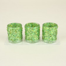 2"X2.4" BEADED T-LIGHT 3/PKG