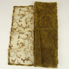 25"X3YD LE SHR/FLOCKED FLORAL