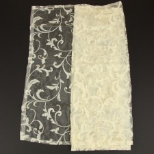 25"X3YD LE SHR/FLOCKED FLORAL