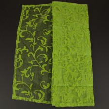 25"X3YD LE SHR/FLOCKED FLORAL