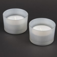 3"X2.5"FRST.GLSS T-LITE 2/PKG