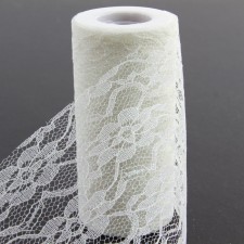 6"X10YD SPARKLE LACE RBBN