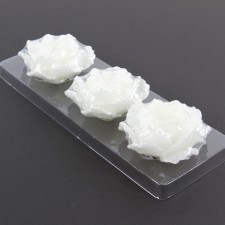 3.25"PEONY W/GLT CNDL 3/PKG