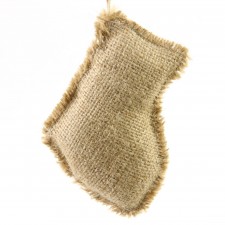 4"X6"BURLAP STOCKING ORN
