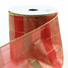 4"X10YD MET.SQ CHECK RED A4