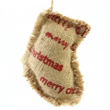 4"X5.5"BURLAP STOCKING ORN