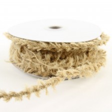 8MM JUTE ROPE W/WIRE 10YD NAT