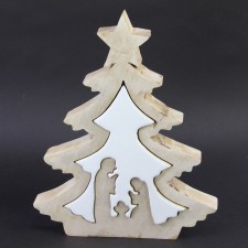 14.5"STAR TREE PUZZL.NATIVITY