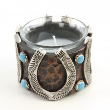 HORSESHOE CANDLE HOLDER