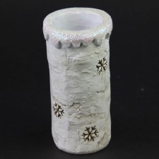6"BIRCH CANDLE HOLDER