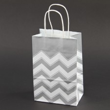 8.375"SHIMMER CHEVRON BAG