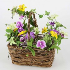 9"FLOWER ARRANGEMENT IN BSKT