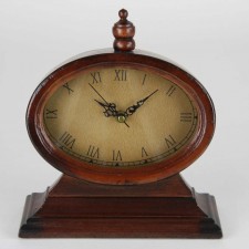 OVAL WOOD CLOCK
