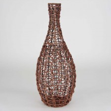 OPEN WEAVE TALL VASE