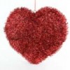 Shinoda Design Center 24-3-d-tinsil-heart-red