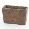 Shinoda Design Center 9-l-rect-planter-tt-brwn