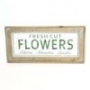 Shinoda Design Center 26-75-l-mtl-fresh-flower-sign