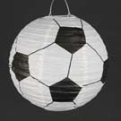 10"D SOCCER LANTERN BLK/WHT