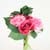 15"PEONY STAND BOUQUET W/RIBB