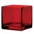 4"X4"X4" SQ VOTIVE 12/CS RUBY