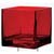 5"X5"X5" SQ VOTIVE 6/CS RUBY