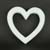 12" OPEN STYRO HEART X1 WHITE