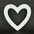 15" OPEN STYRO HEART X1 WHITE