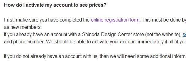 Shinoda Design Center FAQ Activation Shinoda Design Center FAQ Activation