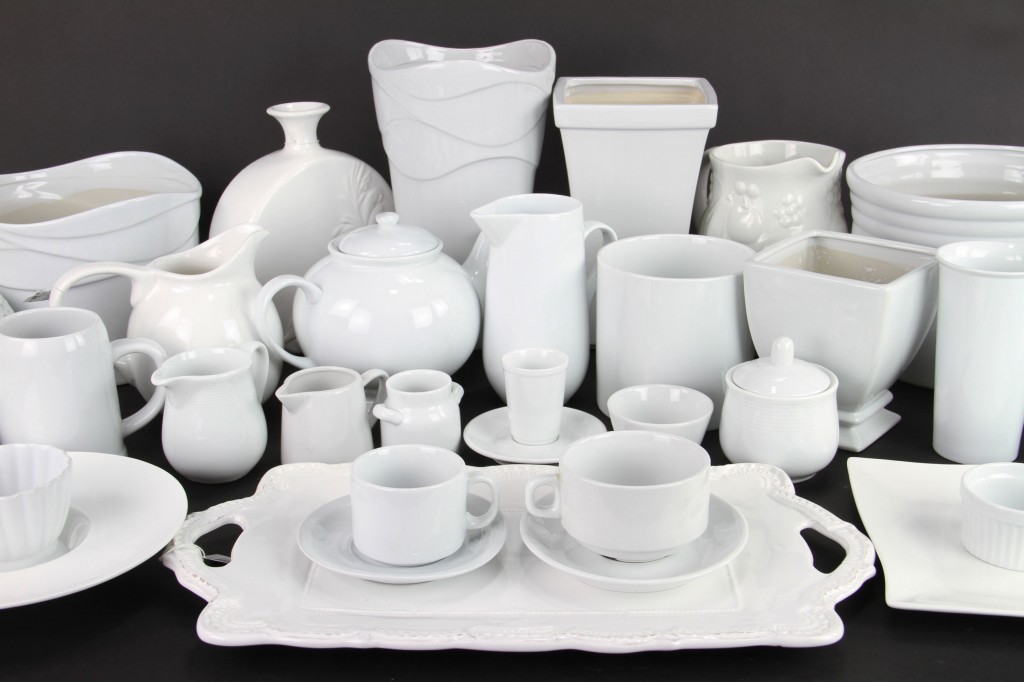 White Ceramic Containers Shinoda Design Center