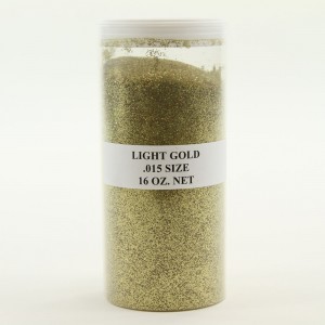 .015 Glitter 1lb Pale Gold