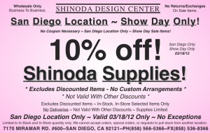 San Diego Spring Wedding Floral Design Show Sale 10% 0312