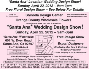 Santa Ana Wedding Show 2012 Santa Ana Wedding Show 2012