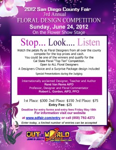 2012 San Diego County Fair Floral Design Competition 2012 San Diego County Fair Floral Design Competition