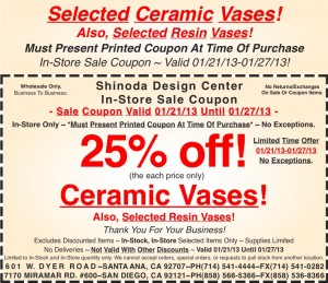 Sale_Instore_Coupon_Selected _Ceramic_Resin_Vases_012113