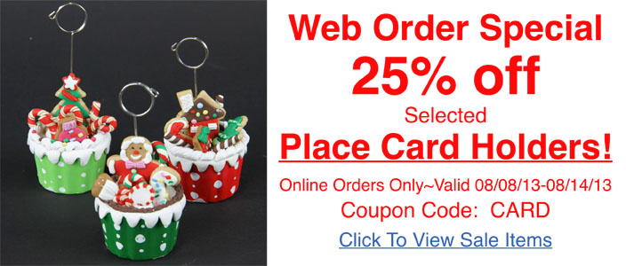 25% off Selected Place Card Holders