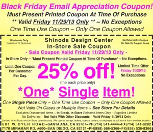 Sale_Coupon_25percent_Off_One_Single_Item_Friday_Email_Only_Coupon_112913