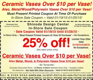 Sale_Coupon_25_off_Ceramic_Metal_Wood_Polyresin_Vases_011915