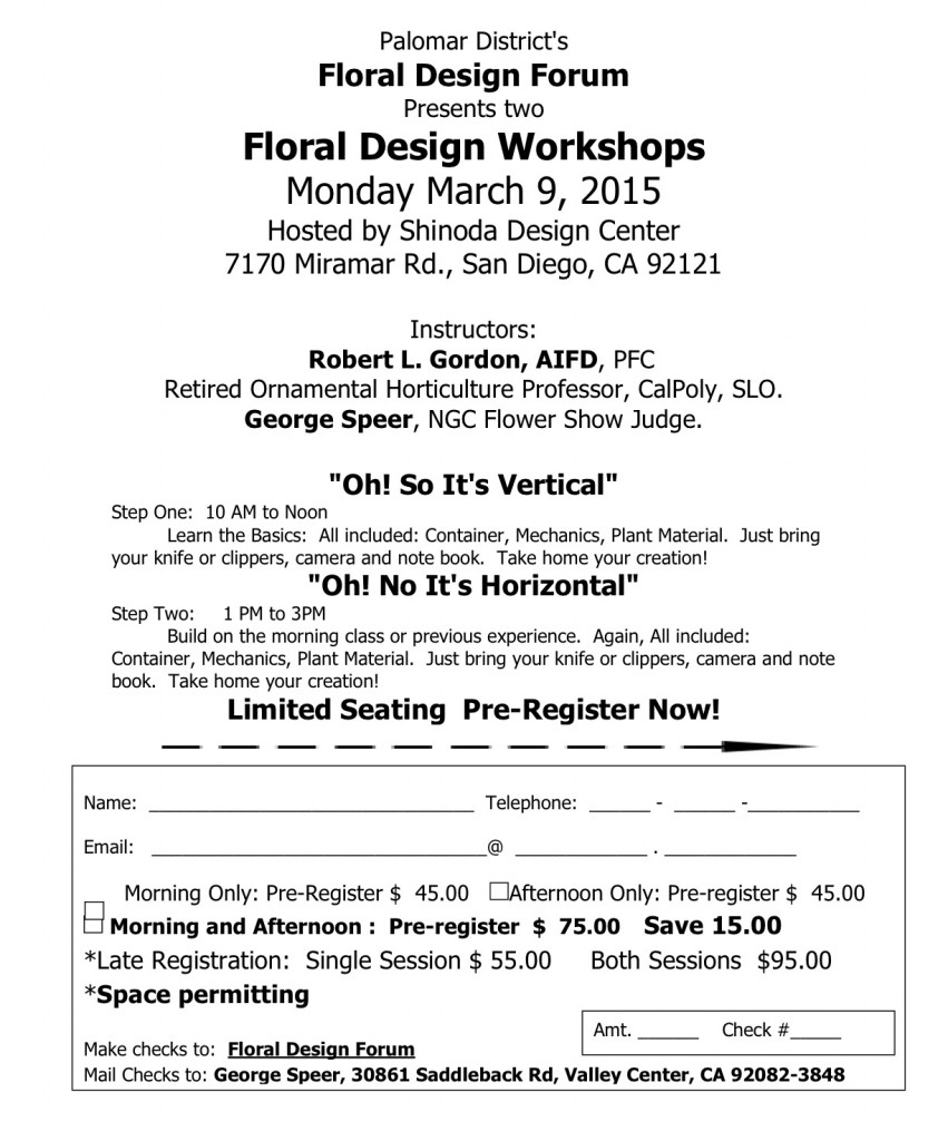 15 Pre-Registration Form