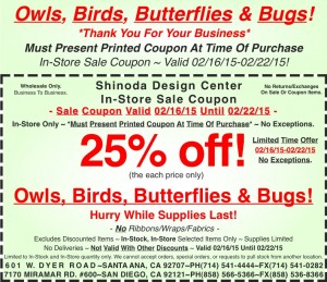 Sale_Instore_Coupon_Selected_Owls_Birds_Butterflies_Bugs_021615