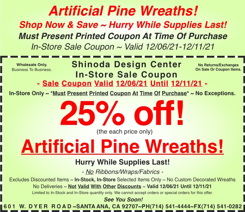 Sale_Coupon_25_off_Artificial_Pine_Wreaths_120621